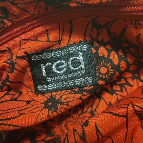 Red by Marc Ecko Brown Soft PEBBLED VEGAN Hobo Bag Unique Denim Blue - Picture 7 of 7